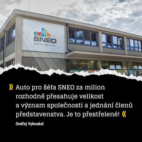 Auto pro šéfa SNEO za milion