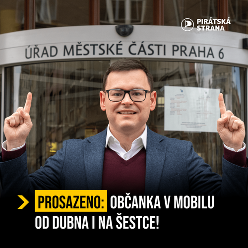 Prosazeno: občanka v mobilu od dubna i na Šestce